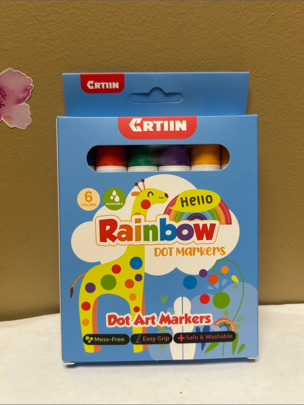 Rainbow Dot Art Markers - 6 Ct.